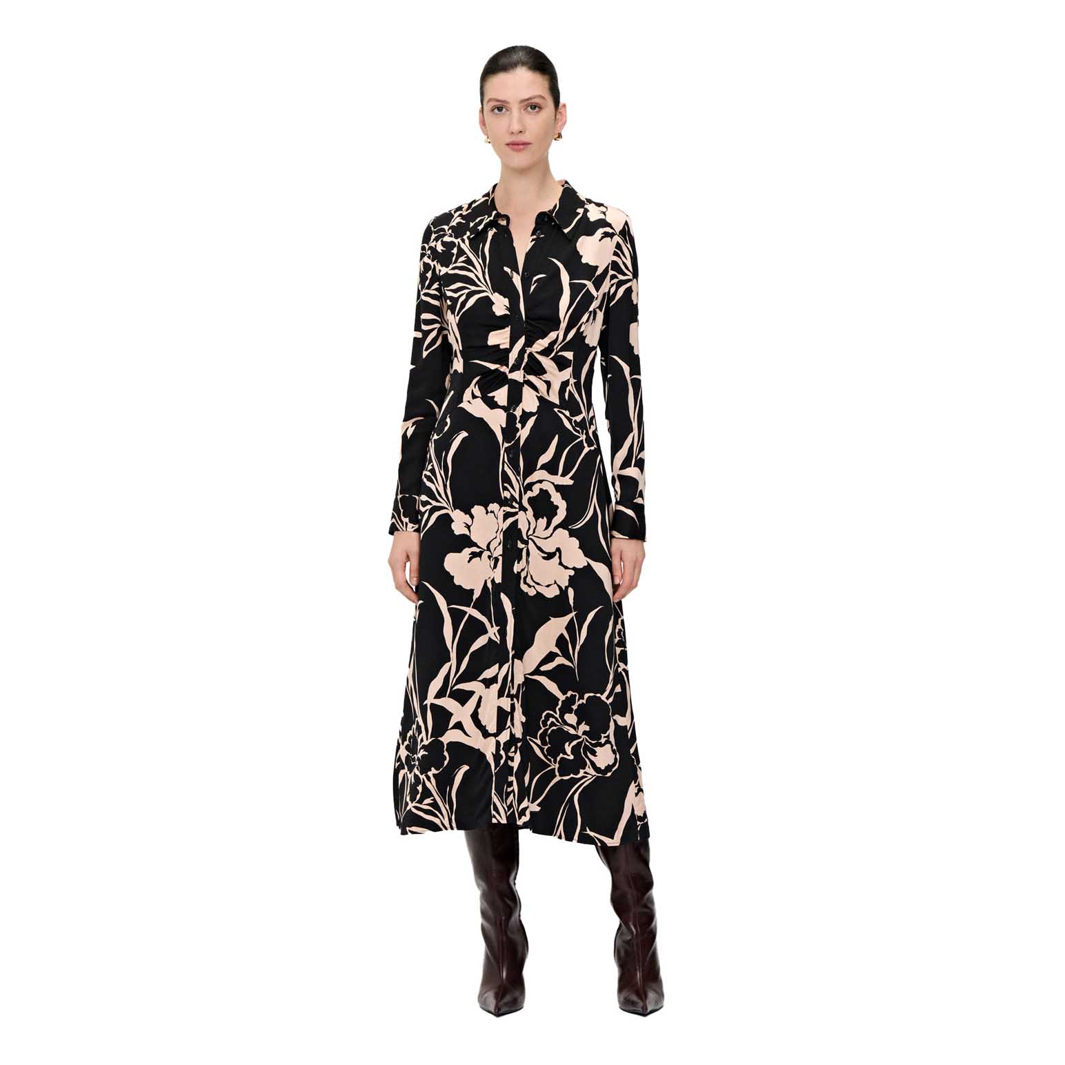 Veronika Maine Sand Lillies Shirt Dress